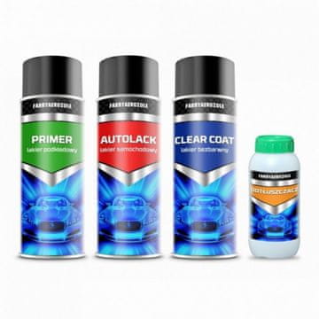 shumee Velik komplet temeljnega premaza, osnove in prozornega laka 3xSPRAY za Opel Z157