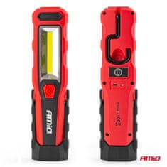 AMIO Inšpekcijska svetilka z vgrajeno baterijo, vrtljiva za 180°, 1800 mAh amio-02171