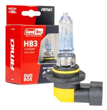 AMIO Halogenske žarnice HB3 12V 60W LumiTec naslednje generacije +135% DUO amio-04406