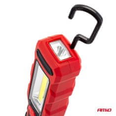 AMIO Inšpekcijska svetilka z vgrajeno baterijo, vrtljiva za 180°, 1800 mAh amio-02171