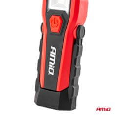 AMIO Inšpekcijska svetilka z vgrajeno baterijo, vrtljiva za 180°, 1800 mAh amio-02171