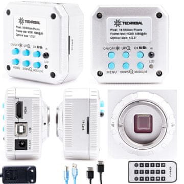 shumee Techrebal "Silver jet" 16MP fullHD&4K kamera za mikroskop srebrna SJ4K16MP/H1600