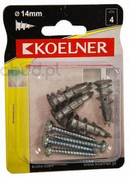 shumee Dram Kovinski vijačni moznik za mavčne plošče 13x31mm z vijakom 4,2x32mm, [OP 4]
