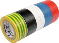 YATO Izolacijski trakovi 19mmx20mx0.13mm, mešane barve, komplet 10 kosov YT-8173 yato