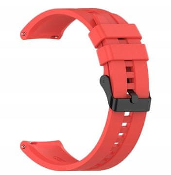 shumee Pašček za Huawei Watch GT 2 2e 3 4 5 GT2 GT3 GT4 GT5 PRO 46MM 48MM pašček01_RDEČ