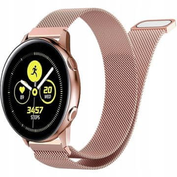 shumee Pašček za Huawei Watch GT 4 5 6 41MM klasičen eleganten 18MM pašček07_ROZA ZLATO