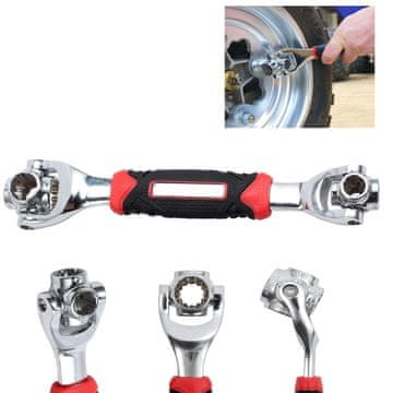 TOP GIFT 15505 univerzalni nasadni ključ z vrtljivim mehanizmom 48W1 8-19 mm večnamenski