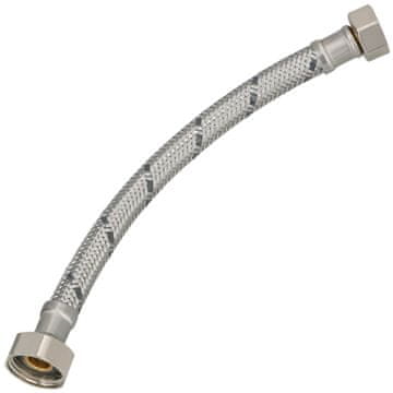 shumee Fleksibilen priključek 3/8” 1/2” iz nerjavečega jekla za pipe in armature 20 CM