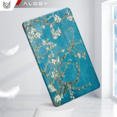 shumee Ovitek za tablični računalnik Lenovo Tab K11 / K11E 11” M11 10,95" TB330FU / TB330XU / TB331FC, ovitek za knjigo Alogy, cvetoče mandljevo drevo (van Gogh).