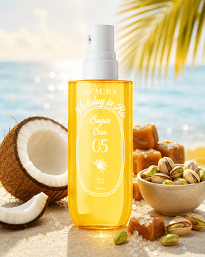 shumee Holiday IN RIO Sladkorna meglica za sončenje za telo 150 ml Kokos, pistacija, slani karamel