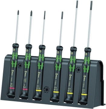 Wera 6-delni komplet izvijačev za elektroniko Wera, precizni izvijači, ravni, križni Phillips PH