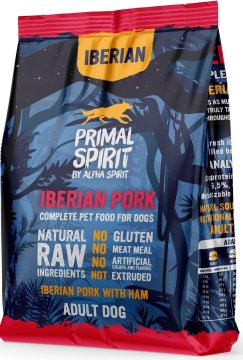 shumee Primal Spirit | Odrasel pes - Suha hrana za pse | Pakiranje 1 kg - Iberska svinjina 1 kg