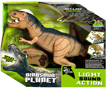 shumee Daljinsko vodeni sprehodi dinozavrov, gibanje glave, tačke, para, zvok, svetloba 52 cm