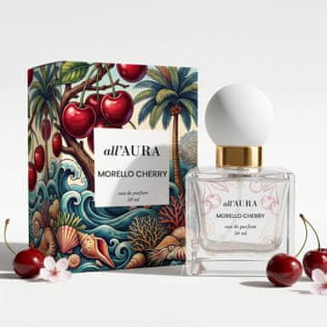 shumee all'aura Morello Cherry Eau de Parfum 50 ml - Parfumska voda češnja, karamela, kokos