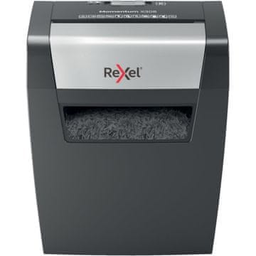shumee Rexel Momentum X308 uničevalec papirja, rezanje na delce 5x42 mm P-3 15L, sivo/črna