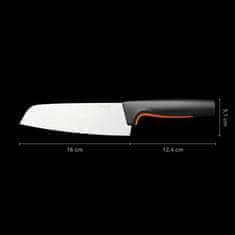 Fiskars Fiskarsov funkcionalni kuhinjski nož Santoku za rezanje rib, zelenjave in mesa