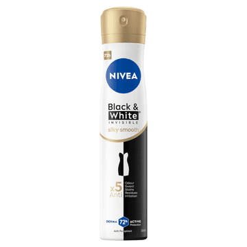 shumee Nivea Black&White Invisible Silky Smooth antiperspirant v spreju 72 ur 200 ml