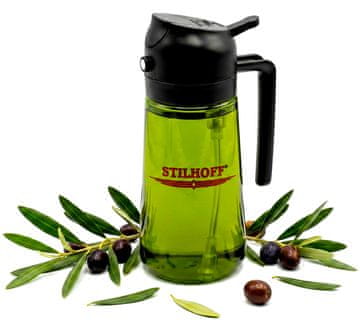shumee Stilhoff razpršilec za olje in kis 470 ml steklen razpršilec 2 v 1 razpršilec