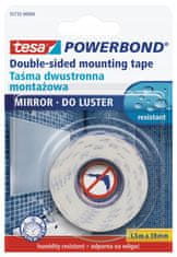 Tesa Tesa dvostranski penasti vodoodporni montažni trak za ogledala 1,5 m x 19 mm