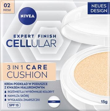 Nivea Nivea Cellular 3v1 kremasta podlaga proti gubam v obliki blazinice 02, 15 g