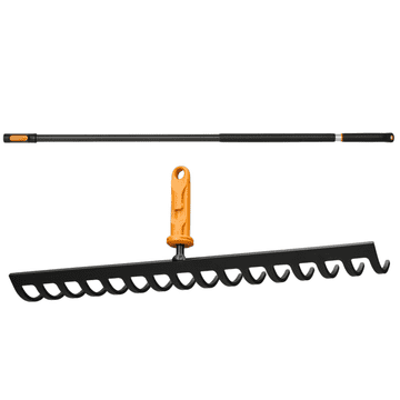 Fiskars Fiskars Oneclick kovinske grablje za zemljo, glava 41 cm + ročaj 119-174 cm