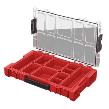 shumee Qbrick PRO Organizer 100 rdeča Ultra HD majhna škatla za orodje s pokrovom
