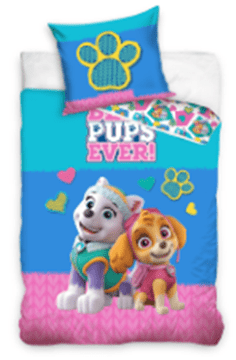 Carbotex Otroški komplet posteljnine Paw Patrol Skye 160 x 200 koralno puhast Nice
