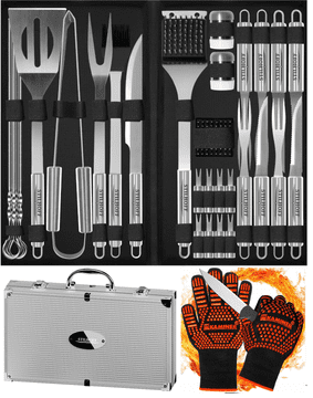 shumee Komplet pribora za žar BBQ Stilhoff, 35-delni, 33-delni + etui + rokavice