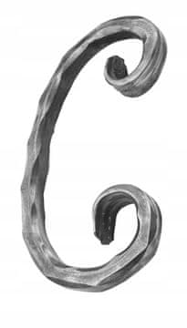 shumee Spiralni element C teksturirani kovani elementi 10.305.01 12X12 H220XL128