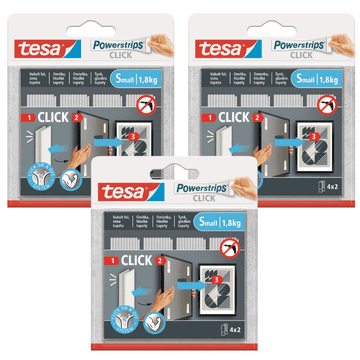 shumee Tesa Velcro samolepilni ježki z lepilom za lepljenje slik, 4 pari, S x 3