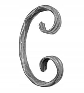 shumee Spiralni element C teksturirani kovani elementi 10.094.01 12X6 H115XL75