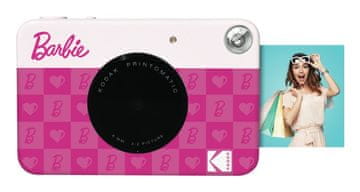 shumee Kodak Printomatic Barbie fotoaparat za takojšnje tiskanje, 2x3'', roza