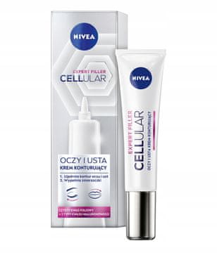 Nivea Nivea Cellular Expert Filler krema proti gubam za oči in ustnice 15 ml