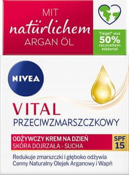 Nivea Nivea vital vlažilna krema proti gubam z zaščitnim faktorjem 15 50 ml