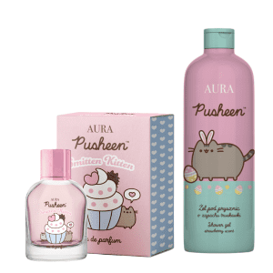 shumee Pusheen darilni set Smitten Kitten parfumska voda 50 ml + gel 500 ml