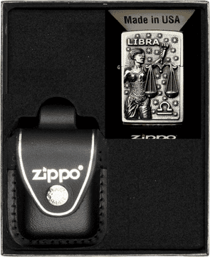 shumee Komplet vžigalnikov Zippo z zodiakalno tehtnico, darilna številka 3