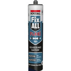 Soudal Soudal Fix ALL Flexi bela montažna lepilna in tesnilna masa 290 ml