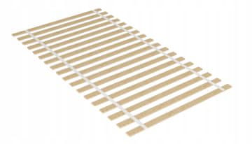 shumee Posteljni okvir z vzmetnico 90x200 cm, 18 brezovih letvic, 250 kg