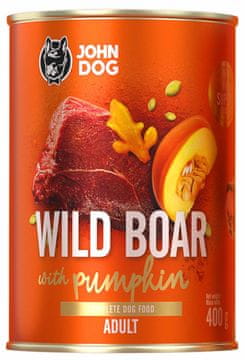 John Dog John Dog | Pumpkin line | Odrasli 400g - Divji prašič z bučo 400g