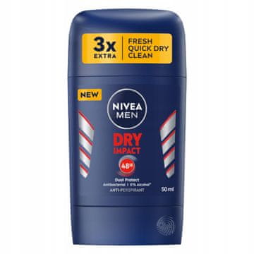 Nivea Nivea MEN DRY impact antiperspirant v stiku za moške 48 ur 50 ml