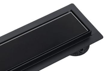 shumee Linearni odtok G-Drain Next 90 cm z dvojno temno stekleno ploščo