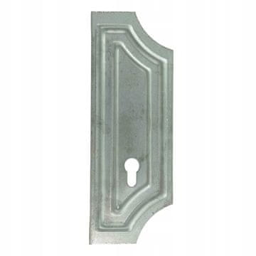 shumee Desna plošča z 1 luknjo, kovani elementi 63.131 H280XL100 2,5 mm