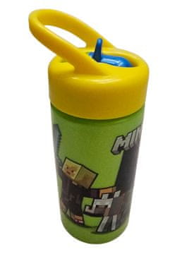 Stor Minecraft 410 ml plastična posoda z izlivom Otroška steklenička
