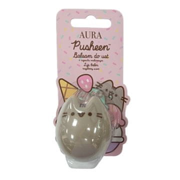shumee Pusheen 3D balzam za ustnice z vonjem maline 6 g rjave barve R