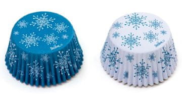 Decora Modelčki za mafine Frozen v obliki snežinke 50x32 mm 36 kosov