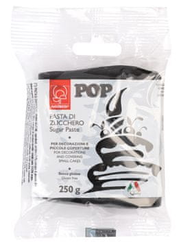 Modecor Sladkorna pasta Pasta Di Zucchero Pop Nero 250g - Modecor