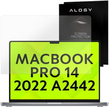 shumee Zaščitno steklo Alogy za Apple Macbook Pro 14 2022 A2442