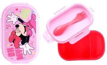 Stor Škatla za hrano Minnie Mouse + jedilni pribor za otroke