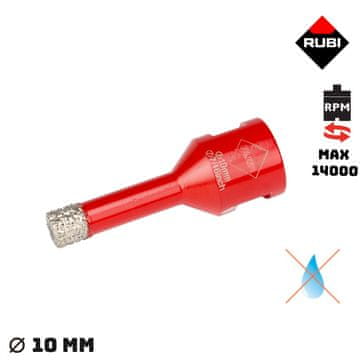 shumee Rubi sveder - žaga za luknje iz suhega gres 10 mm 6964