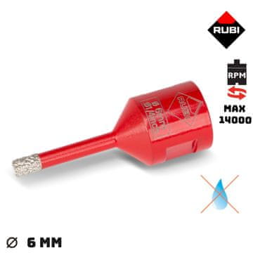 shumee Rubi sveder - žaga za luknje iz suhega gres 6 mm 6962